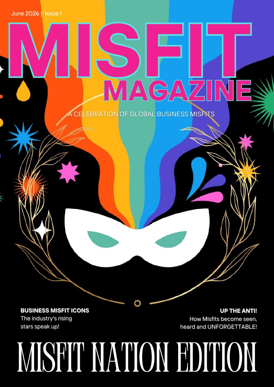 Cover of Misfit Magazine Issue 01, the Misfit Nation Edition